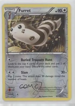 Furret Reverse Foil Pokemon XY Flashfire #82 0l7x - Image 1