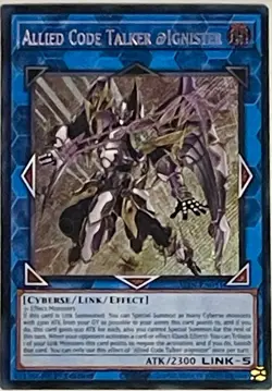 Allied Code Talker @ignister Secret Rare ALIN-EN051 Yugioh - Image 1
