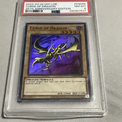 Yugioh Curse of Dragon LOB-EN066 Super Rare 25th Anniversary Psa 8 - Image 1