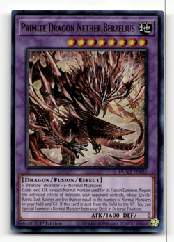 Yugioh Primite Dragon Nether Berzelius - Duelist's Advance - Ultra Rare - Image 1