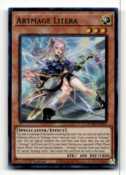 Yugioh Artmage Litera - Duelist's Advance - Super Rare - Image 1