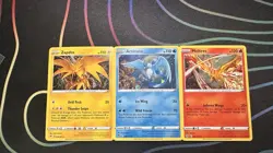 Moltres Zapdos Articuno Cosmos Holo 3 Card Set Pokemon Cards - Image 1