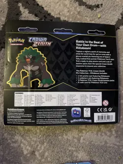Pokemon Crown Zenith Rillaboom Pin Collection 3 Pack Blister FACTORY SEALED - Image 2