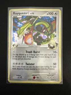 2009 Pokemon Rayquaza C Platinum SupremeVictors Holo Card 8/147 HP - Image 1