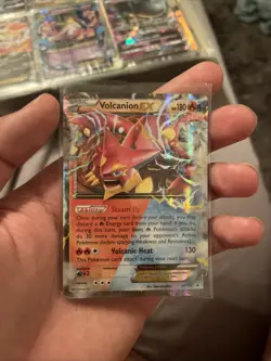 Pokemon TCG Volcanion EX XY173 Black Star Promo Ultra Rare Holo Card NM - Image 1