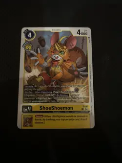 ShoeShoemon P-165 Digimon TCG Card Near Mint Condition - Image 1