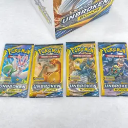 Sealed Pokemon Sun and Moon Unbroken Bonds 3 Card Booster Pack Lot of 4 - Image 5
