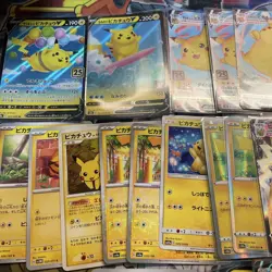 Pokemon Card Collection Including Flying Pikachu V VMAX Surfing Pikachu V - Image 2