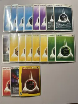 Pokemon Card Lot 19 Cards Energy Series 2003 to 2007 Slightly Worn - Image 1