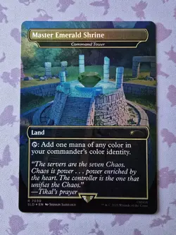 Master Emerald Shrine Sonic Secret Lair Bonus Card Foil Magic The Gathering - Image 1