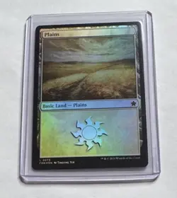 Plains #273 Foundations Foil Land MTG NM/M - Image 1