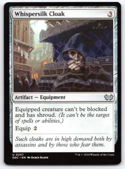 Whispersilk Cloak - Duskmourn House of Horror - MTG - Magic - Near Mint - Image 1