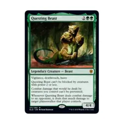 WOTC MtG Throne of Eldraine Questing Beast (MR) NM - Image 1