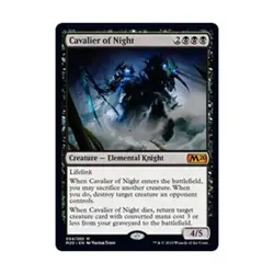 WOTC MtG Core Set 2020 Cavalier of Night (MR) NM - Image 1