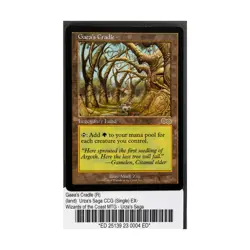 WOTC MtG Urza's Saga Gaea's Cradle (R) EX- - Image 1