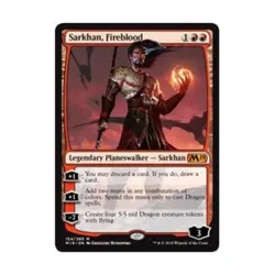 WOTC MtG Core Set 2019 Sarkhan, Fireblood (MR) NM - Image 1