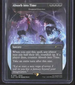 MTG Final Fantasy ABSORB INTO TIME Temporal Extortion #1859 Secret Lair Magic - Image 1