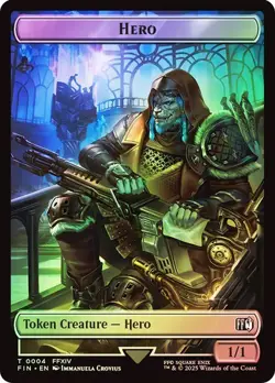 Hero (#004) / Moogle Token Foil FINAL FANTASY NM MTG - Image 1
