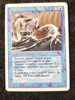 Sea Serpent Magic: the Dathering Revised Never played Mint MTG ........(DS3D1K5) - Image 1