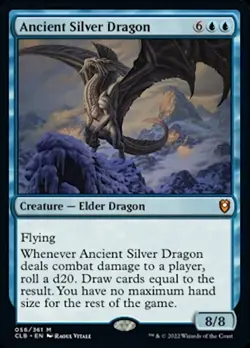 Ancient Silver Dragon [Commander Legends: Battle for Baldur's Gate] Magic MTG - Image 1