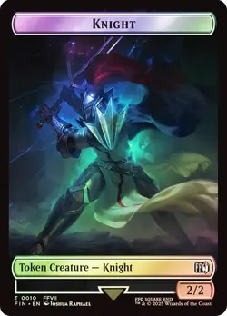 Hero (#003) / Knight Token Foil FINAL FANTASY NM MTG - Image 2
