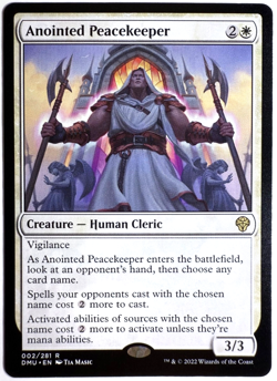 Anointed Peacekeeper - MTG - Dominaria United - Rare - 2022 - NM - Image 1