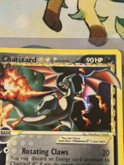 2006 Pokemon Charizard Gold Star EX Dragon Frontiers Ultra Rare Holo #100 - Image 3