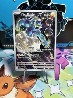 Pokemon TCG Black Bolt Thundurus Full Art Illustration Rare Promo 209 NM/Mint - Image 1