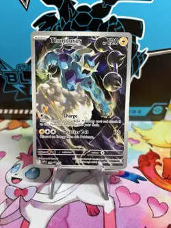 Pokemon TCG Black Bolt Thundurus Full Art Illustration Rare Promo 209 NM/Mint - Image 1
