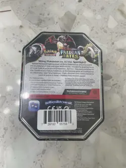 Pokemon TCG: Scarlet & Violet Paldean Fates Tin Iron Treads ex sealed - Image 2