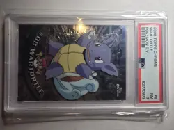 2000 Topps Chrome Pokemon TV Animation Edition Wartortle #8 PSA 7 Graded - Image 3