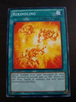 YU-GI-OH! Rekindling. SDOK-EN024. 1st Edition Spell Card. TCG CCG Yugioh - Image 1