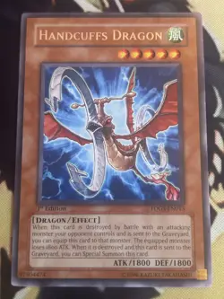 Yugioh: Handcuffs Dragon - TDGS-EN013 - Rare - 1st Edition - NM - Image 1