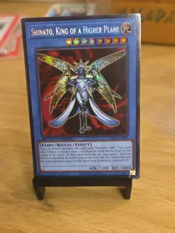 Yugioh Shinato King of a Higher Plane Prismatic 1ST EDITION Secret Rare LP/NM - Image 1