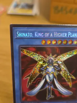 Yugioh Shinato King of a Higher Plane Prismatic 1ST EDITION Secret Rare LP/NM - Image 2