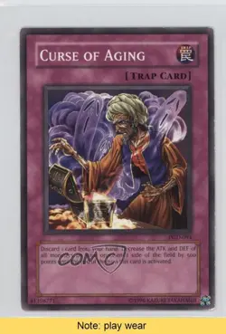 Curse of Aging YuGiOh Pharaonic Guardian #PGD-094 2003 READ 2u3 - Image 1