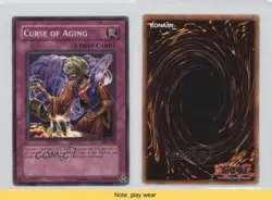 Curse of Aging YuGiOh Pharaonic Guardian #PGD-094 2003 READ 2u3 - Image 3