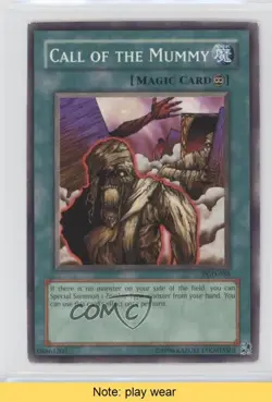 Call of the Mummy YuGiOh Pharaonic Guardian #PGD-038 2003 READ 2u3 - Image 1