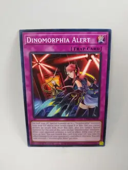 YU-GI-OH! Dinomorphia Alert. MP23-EN038. 1st Edition Trap Card. TCG CCG Yugioh - Image 1