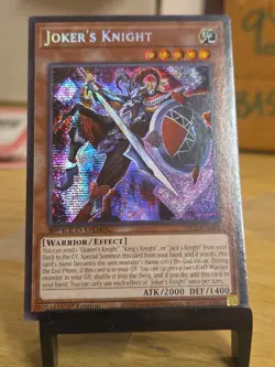 Yugioh SBC2-ENA05 Joker's Knight Prismatic Secret Rare 1st Edition NM/LP - Image 3
