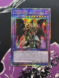 Yugioh Red-Eyes Dark Dragoon RA02-EN021 Quarter Century Secret Rare 1st Edition - Image 1
