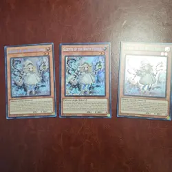 YUGIOH! 3x Elzette of the White Forest INFO-EN014 Secret Rare 1st ED NEAR MINT - Image 1