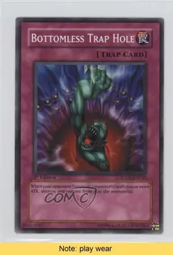 Bottomless Trap Hole 1st Ed. YuGiOh The Dark Emperor Structure Deck READ 2r7 - Image 1