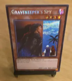 Yugioh SBC2-ENF10 Gravekeeper's Spy Prismatic Secret Rare 1st Edition MINT - EX - Image 1