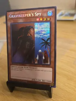 Yugioh SBC2-ENF10 Gravekeeper's Spy Prismatic Secret Rare 1st Edition MINT - EX - Image 2