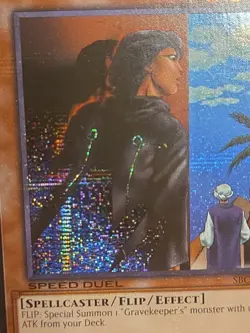 Yugioh SBC2-ENF10 Gravekeeper's Spy Prismatic Secret Rare 1st Edition MINT - EX - Image 3