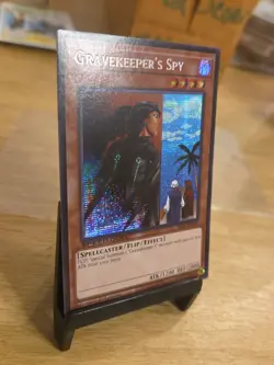 Yugioh SBC2-ENF10 Gravekeeper's Spy Prismatic Secret Rare 1st Edition MINT - EX - Image 5