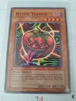 YU-GI-OH! Card. Mystic Tomato. SKE-021. TCG CCG Yugioh - Image 1