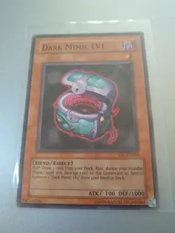 YU-GI-OH! Card. Dark Mimic LV1. SOD-EN009. TCG CCG Yugioh - Image 1