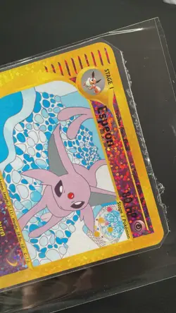 Espeon 6/12 - Jumbo Oversized Box Topper Pokemon Card - Aquapolis EX-6/12 - Image 5